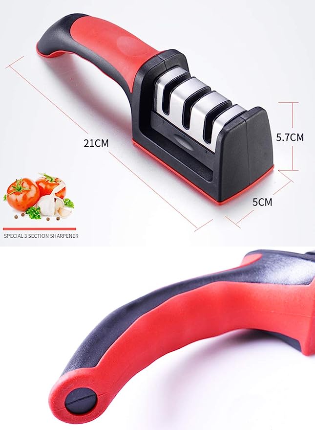 3-in-1 Knife Sharpener With Fruit And Meat Knife Peeler