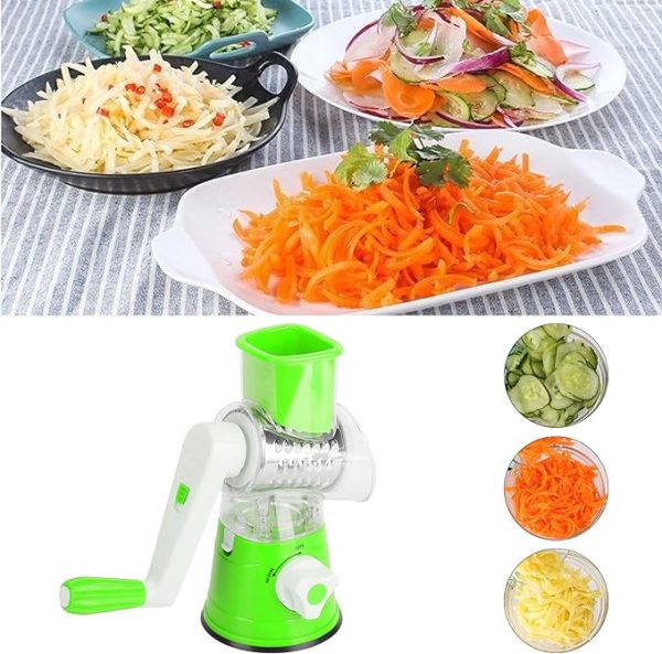 Table Top Drum Grater Manual Vegetable Cutter Slicer