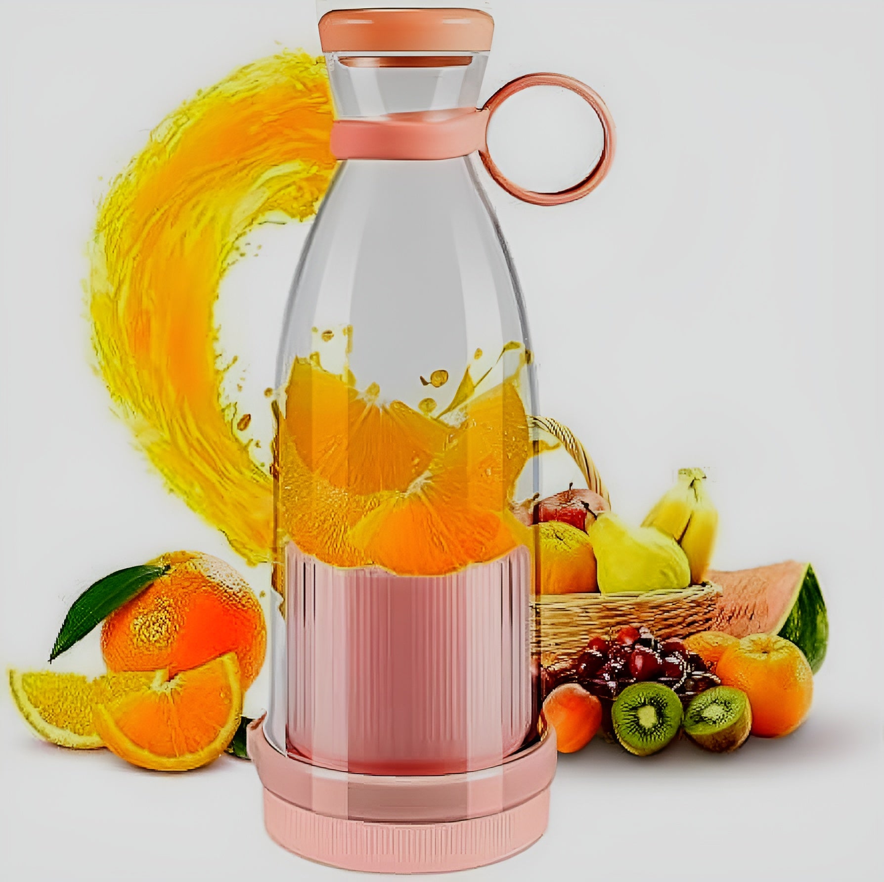 Mini Portable Blender Rechargeable Electric Fruit Juicer Mixers 420ML