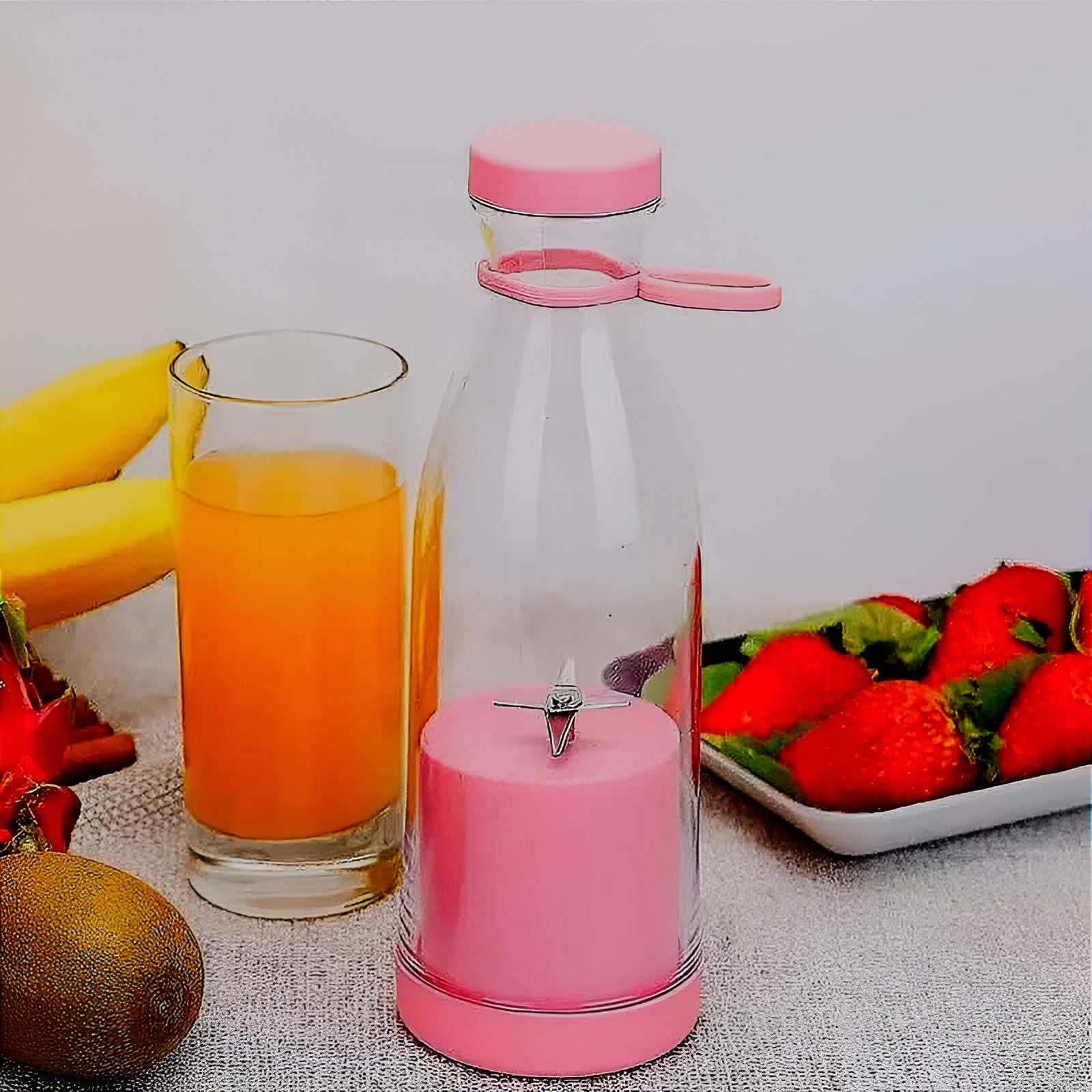 Mini Portable Blender Rechargeable Electric Fruit Juicer Mixers 420ML