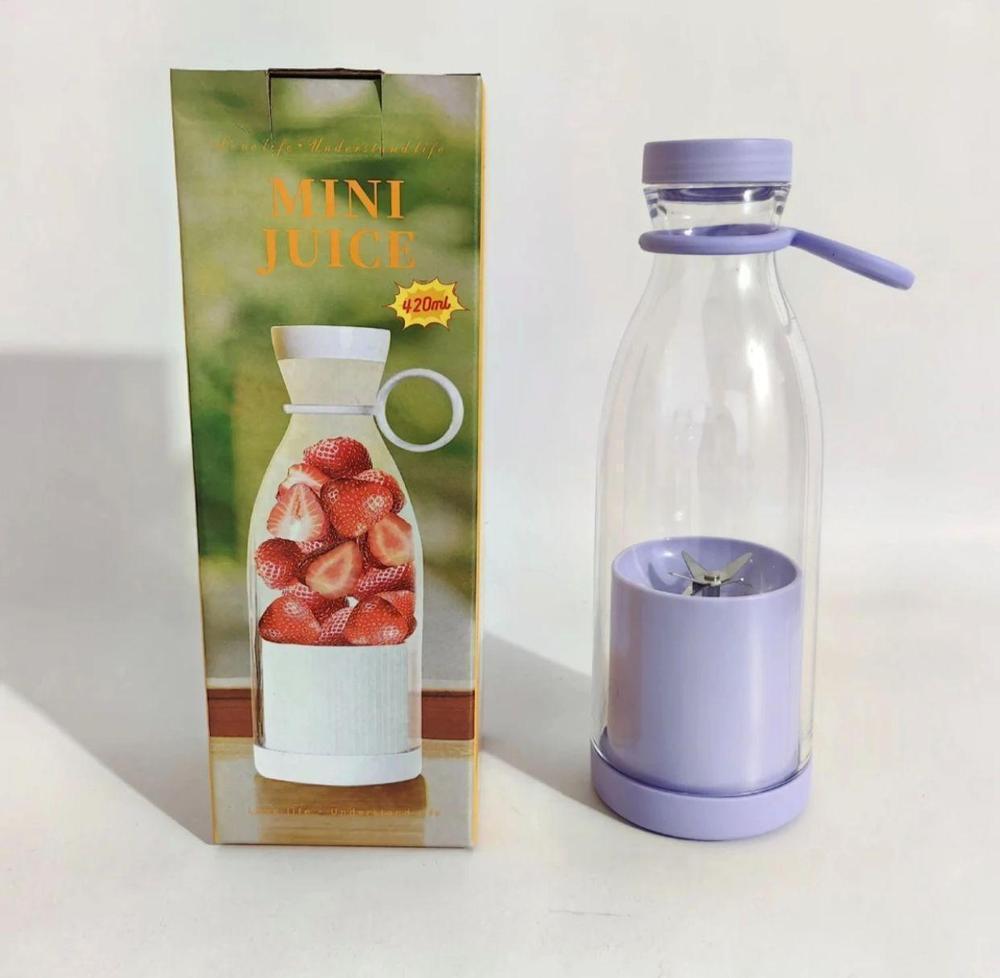 Mini Portable Blender Rechargeable Electric Fruit Juicer Mixers 420ML