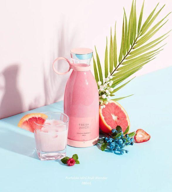 Mini Portable Blender Rechargeable Electric Fruit Juicer Mixers 420ML
