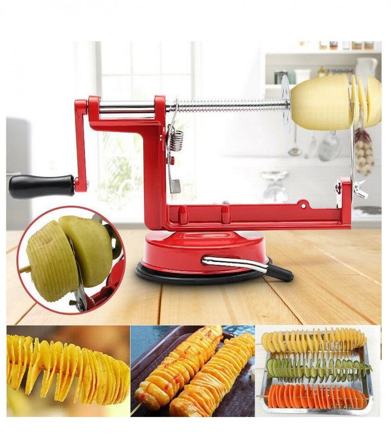 Manual Twisted Potato & Apple Spiral Slicer Stainless Steel