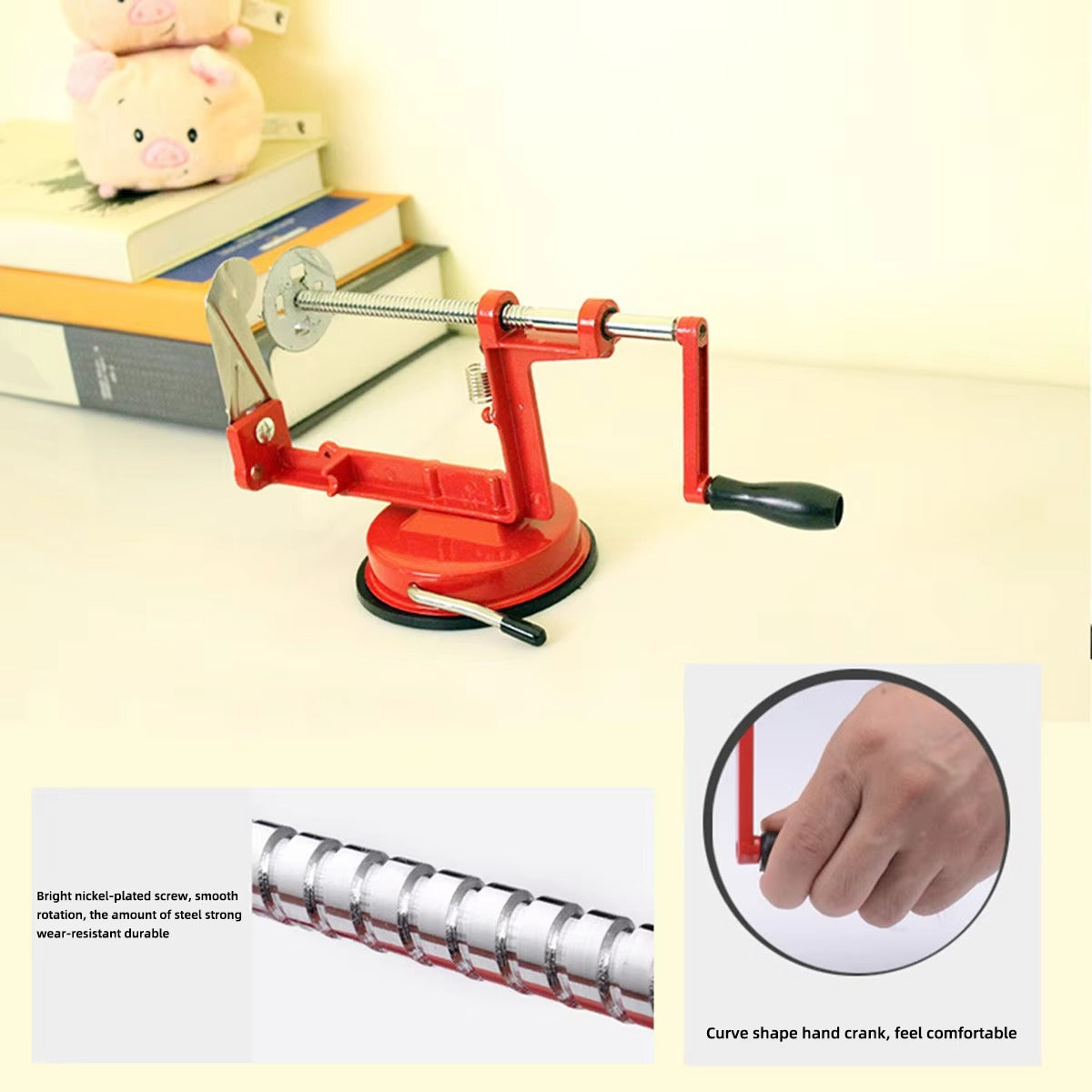 Manual Twisted Potato & Apple Spiral Slicer Stainless Steel